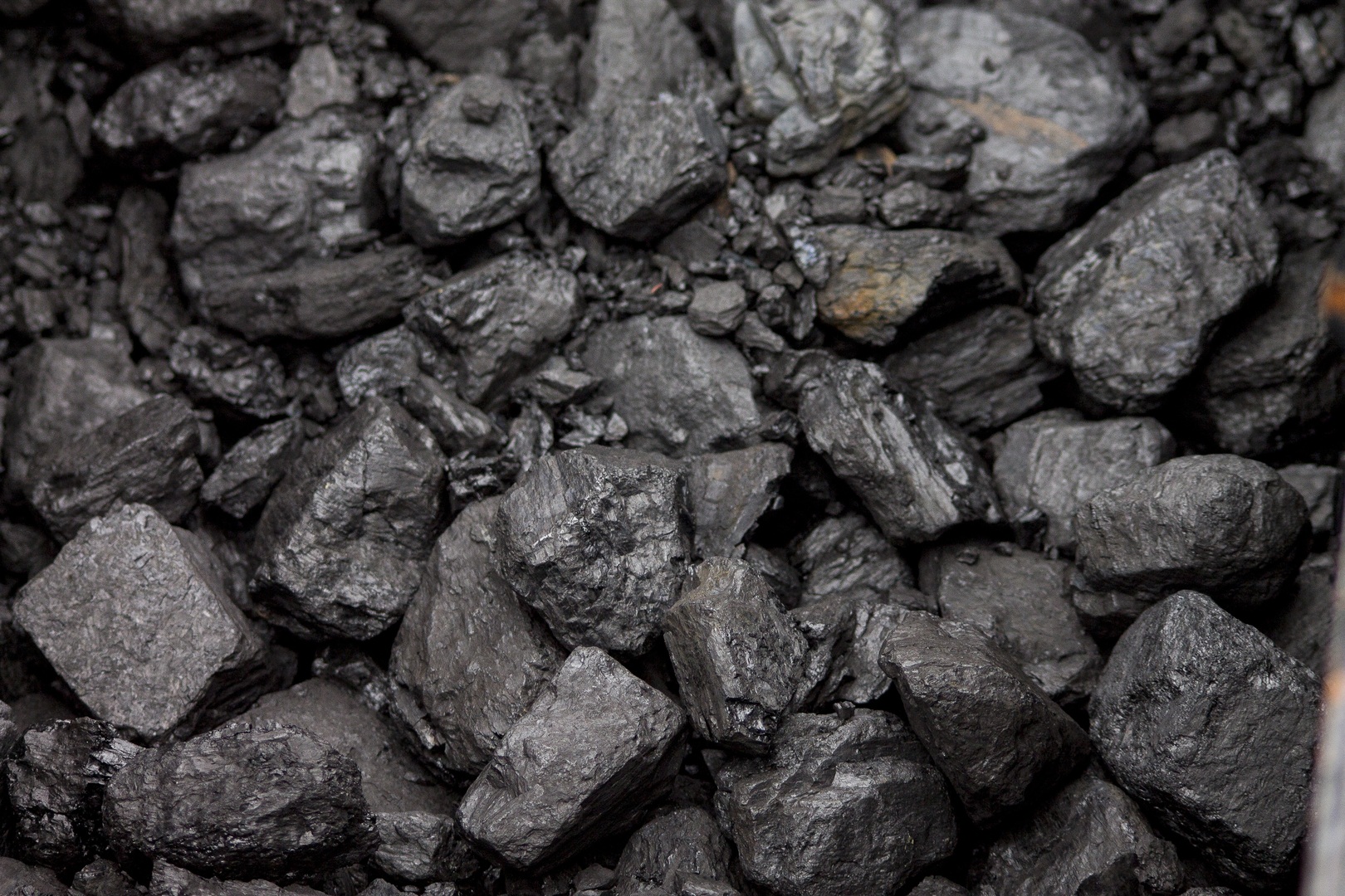 Heap of unprocessed coal